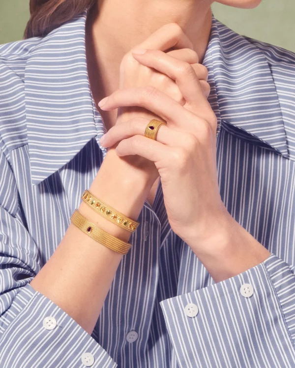 Best Jonc Sriphala Saphirs Verts Femme Bracelets | Joncs